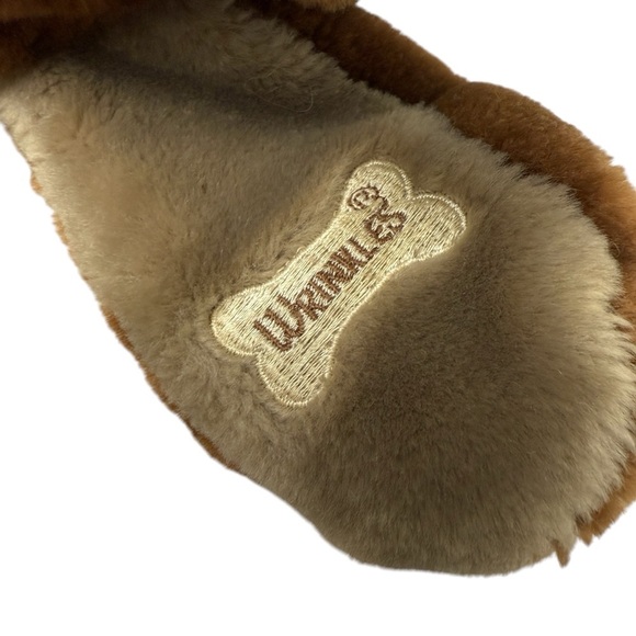 Vtg 80s Ganz Wrinkles the Dog 17" Hand Puppet Plush In Corduroy Overalls Korea - Picture 4 of 11